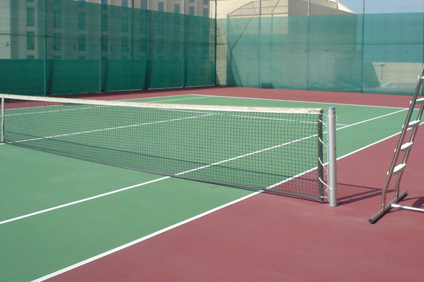 An Almad Contracting tennis court project